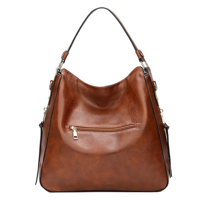 SaneShoppe - DIDABEAR Hobo Bag Leather Women Handbags Female Leisure Shoulder Bags Fashion Purses Vintage Bolsas Large Capacity Tote bag