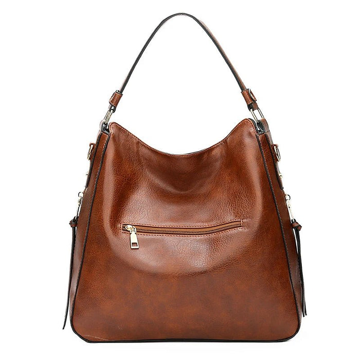 SaneShoppe - DIDABEAR Hobo Bag Leather Women Handbags Female Leisure Shoulder Bags Fashion Purses Vintage Bolsas Large Capacity Tote bag