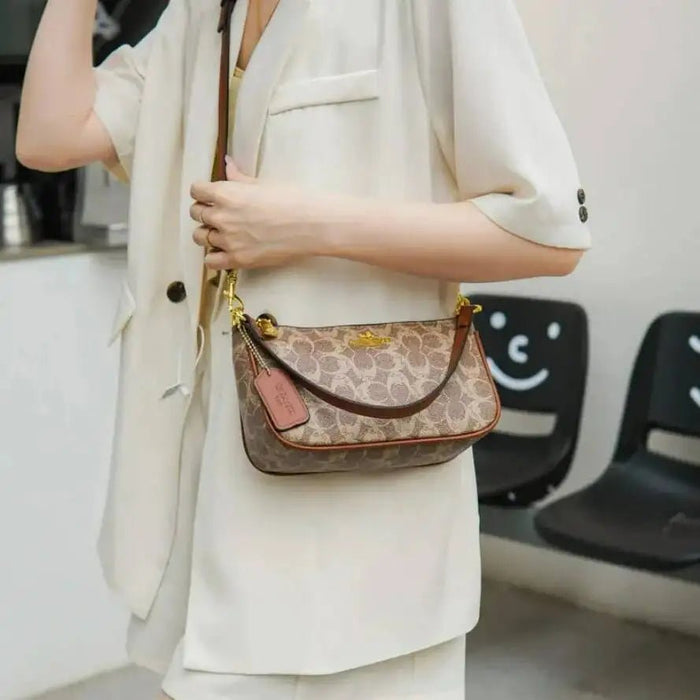 SaneShoppe-Luxury Women's PU Leather Designer Shoulder Bag