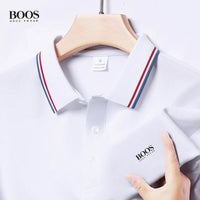 SaneShoppe-Embroidered Men's Polo Shirt: European vs American Styles