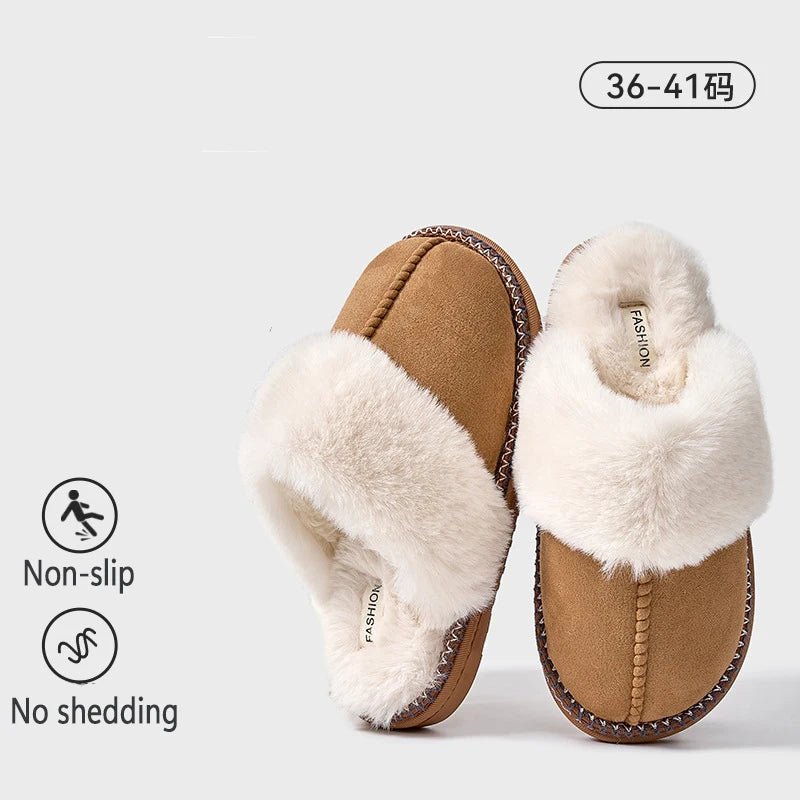SaneShoppe-Evshine 2024 Women's Fuzzy Warm Slippers - Cozy Winter Fashion House Shoes