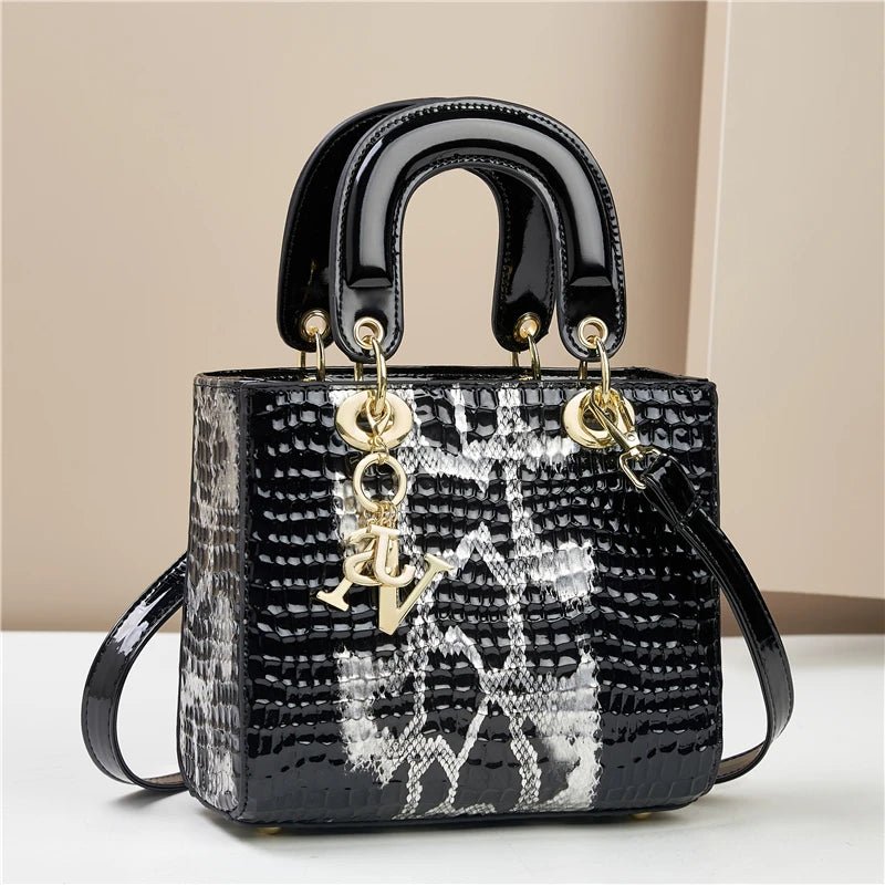 SaneShoppe-Alligator Print Fashion Handbag for Women, Versatile Travel Crossbody Bag