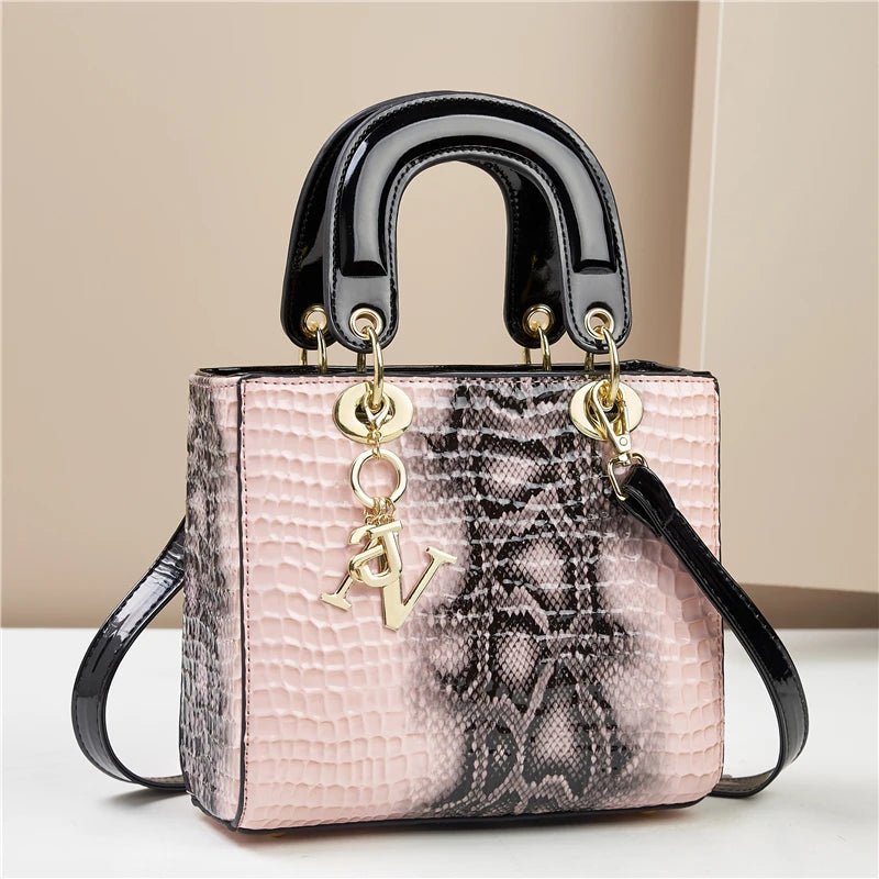 SaneShoppe-Alligator Print Fashion Handbag for Women, Versatile Travel Crossbody Bag