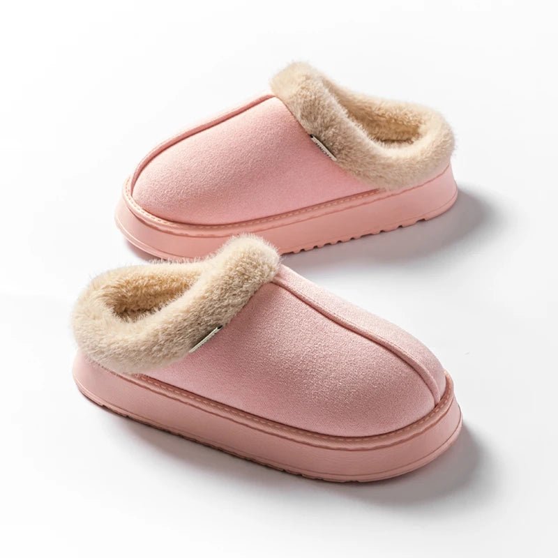 SaneShoppe-Cozy Unisex Fluffy Indoor Slippers for Winter, Anti-Slip and Warm EVA Sole