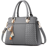 SaneShoppe-Gusure Embroidered Crossbody Bag with Tassel - Luxury Women's Shoulder Handbag