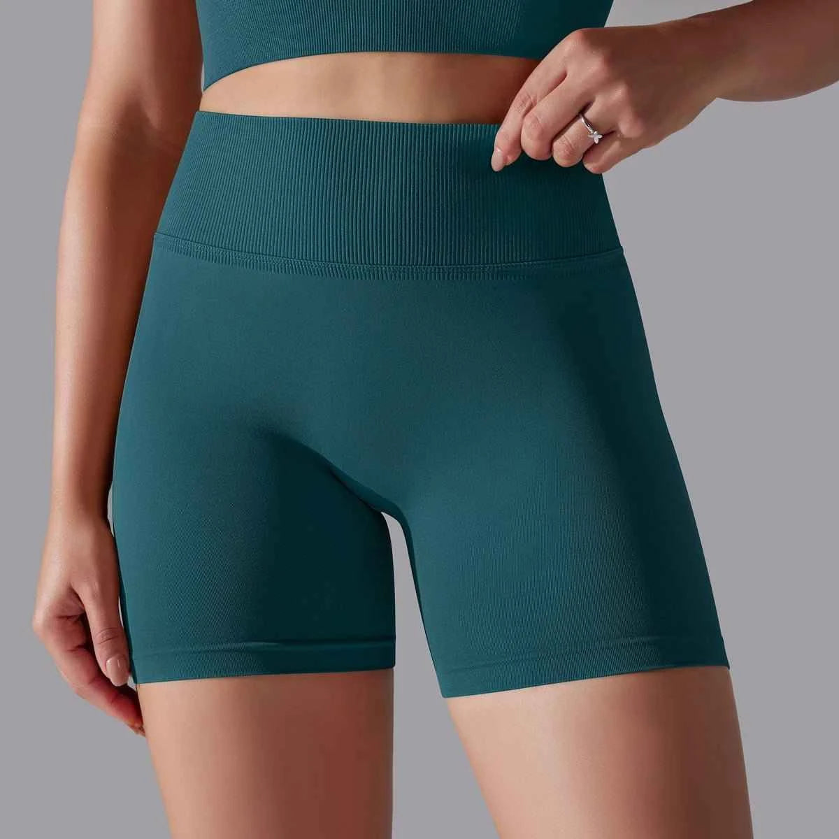 High Waist Yoga Shorts - Lift & Sculpt Fitness Butt - Sportswear for Women