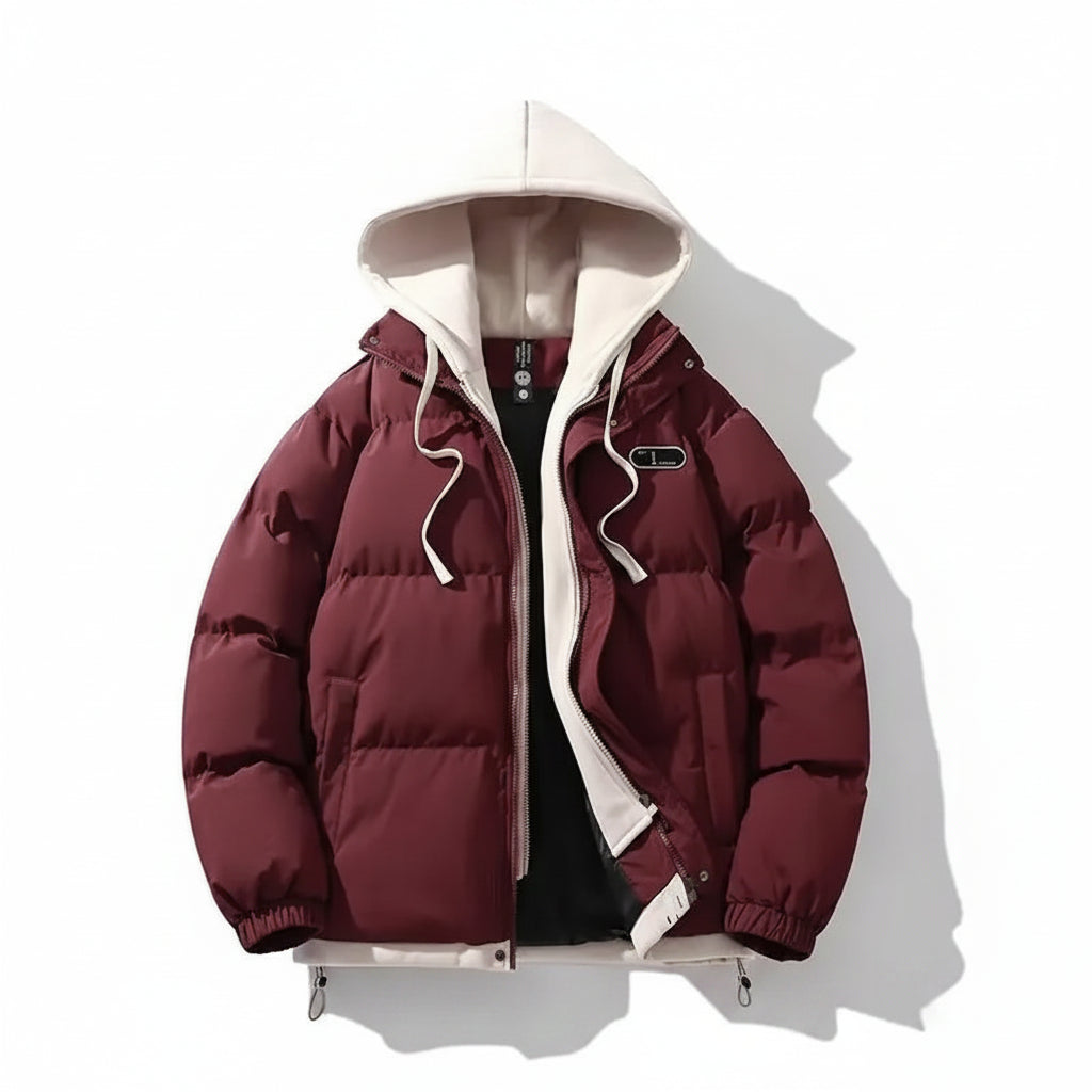 SaneShoppe-Y2K Harajuku Vintage Patch Fake Two-Piece Jacket Korean Style