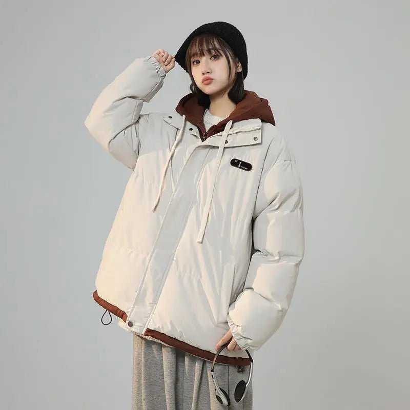 SaneShoppe-Y2K Harajuku Vintage Patch Fake Two-Piece Jacket Korean Style
