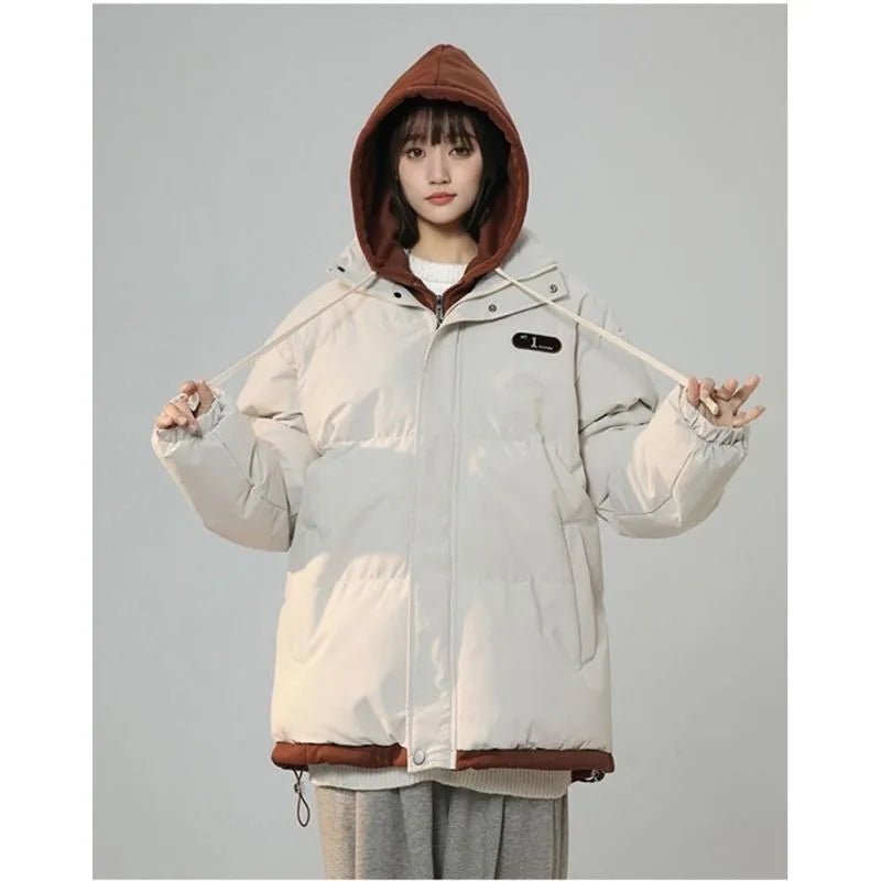 SaneShoppe-Y2K Harajuku Vintage Patch Fake Two-Piece Jacket Korean Style