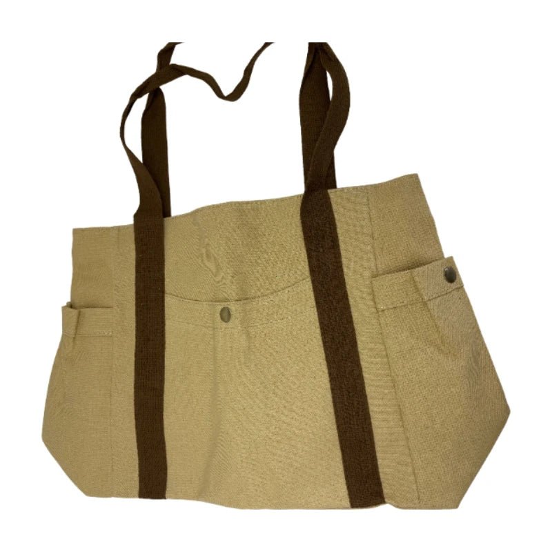 SaneShoppe - Large Capacity Canvas Tote Bags for Work Commuting Carrying Bag College Style Student Outfit Book Shoulder Bag Bolsos Para Mujer
