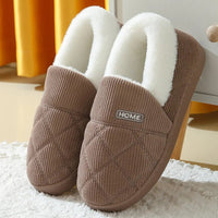 SaneShoppe - Litfun New Fur Slippers For Women Men Winter Furry Fashion Warm Ankles Plush Cozy Slides For Home Indoor Soft Sole Cotton Shoes
