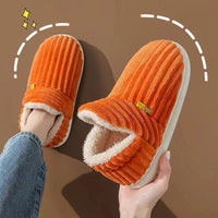 SaneShoppe - Litfun New Fur Slippers For Women Men Winter Furry Fashion Warm Ankles Plush Cozy Slides For Home Indoor Soft Sole Cotton Shoes