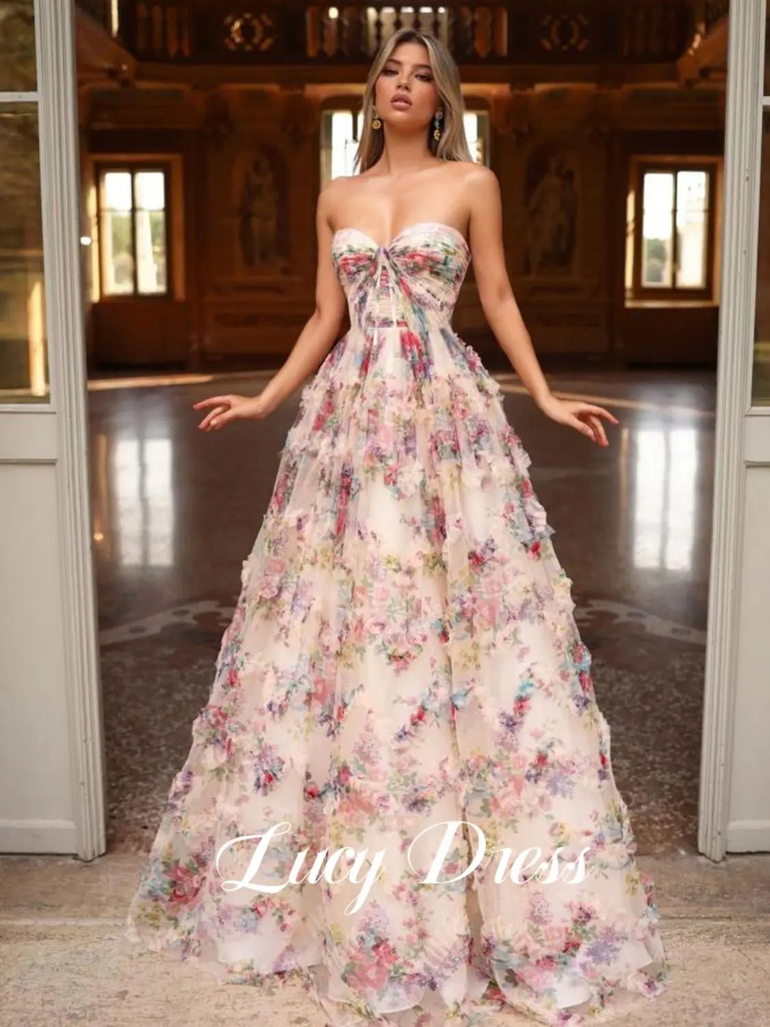 SaneShoppe-Lucy 15 Quinceanera Dress Customized Ball Gown for Formal Occasions