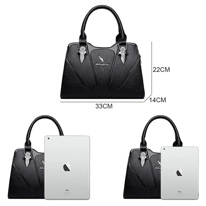 SaneShoppe-2024 Designer Women's Leather Crossbody Bag - Luxury Brand Handbag for Ladies