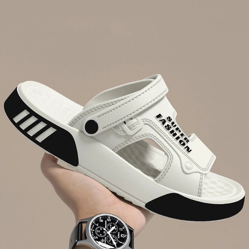 SaneShoppe - Men Slippers Summer EVA Soft - soled Platform Slides Sandals Indoor Outdoor Walking Beach Shoes Flip Flops Mens Home Shoes