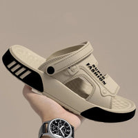 SaneShoppe - Men Slippers Summer EVA Soft - soled Platform Slides Sandals Indoor Outdoor Walking Beach Shoes Flip Flops Mens Home Shoes