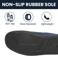 SaneShoppe - Men’s Checked Slippers Memory Foam Cushioned Soft Lining Warm Thermal Slip On House Shoes Pair for Indoor Use by Sock Stack