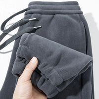 SaneShoppe-Men's Winter Fleece-Lined Drawstring Pants - Casual, Durable & Comfortable