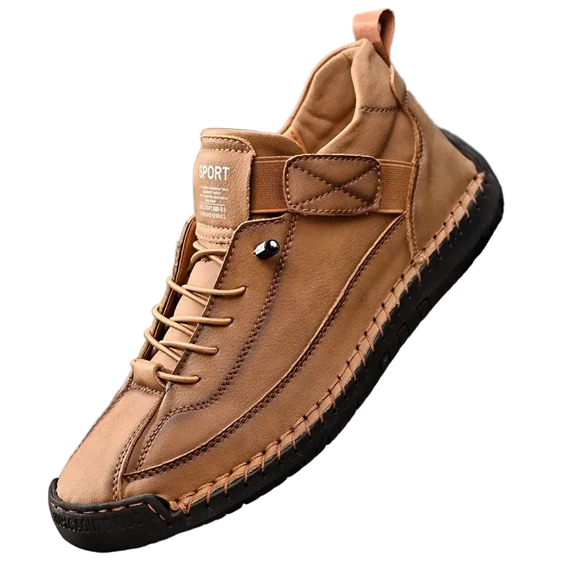 SaneShoppe - Men's Handmade Casual Shoes Low - Top Fashionable Comfortable All - Season Large Size Men's Footwear