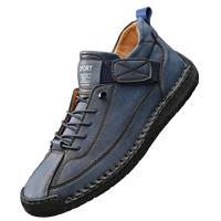 SaneShoppe - Men's Handmade Casual Shoes Low - Top Fashionable Comfortable All - Season Large Size Men's Footwear