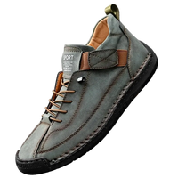 SaneShoppe - Men's Handmade Casual Shoes Low - Top Fashionable Comfortable All - Season Large Size Men's Footwear