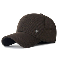 SaneShoppe-Adjustable Men's Winter Baseball Cap with Ear Flaps for Outdoor Running
