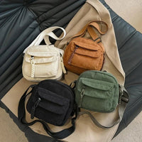 SaneShoppe - Mini Backpack Square Bag Korean Version Fashionable Sweet Shoulder Bag Female's Schoolbag Stylish Simple Crossbody Bag Casual