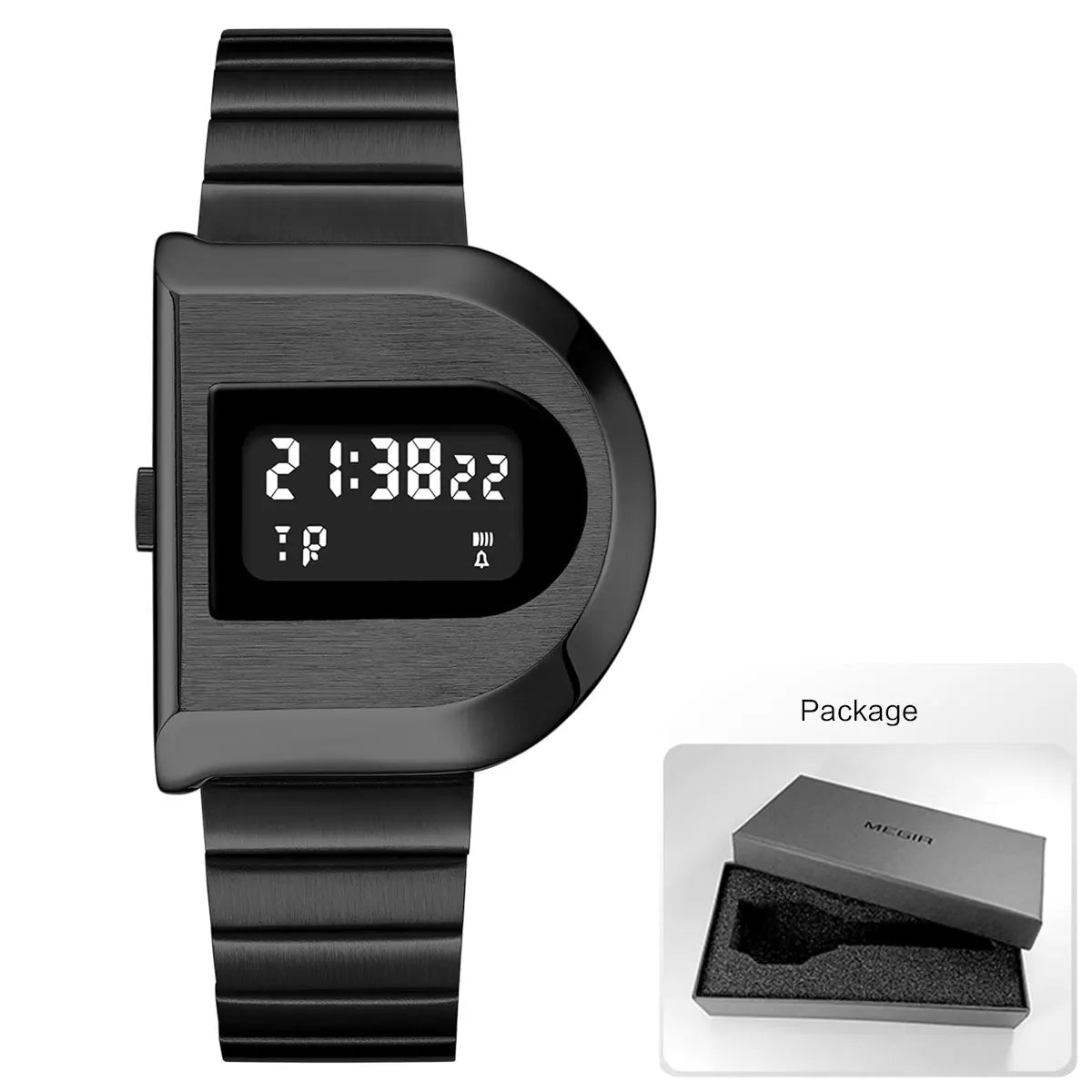 SaneShoppe - Multifunctional Sports Digital Watches Men with Alarm Week Stopwatch Countdown Backlight Unisex Couple Electronic Wristwatch