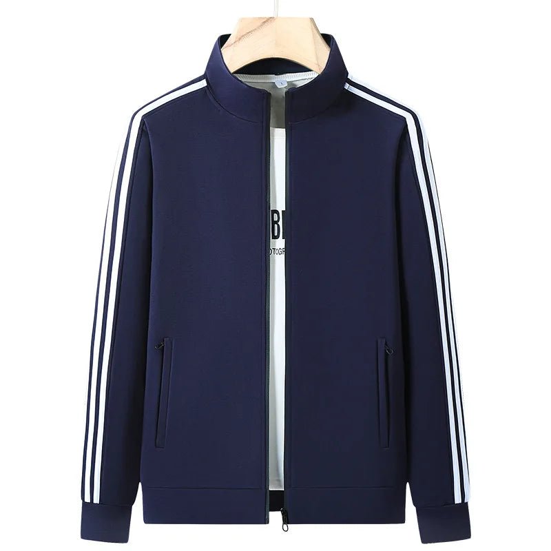 SaneShoppe-Men's Trendy Slim Fit Sportswear Set with Open Cardigan Sweatshirt - L-6XL Sizes