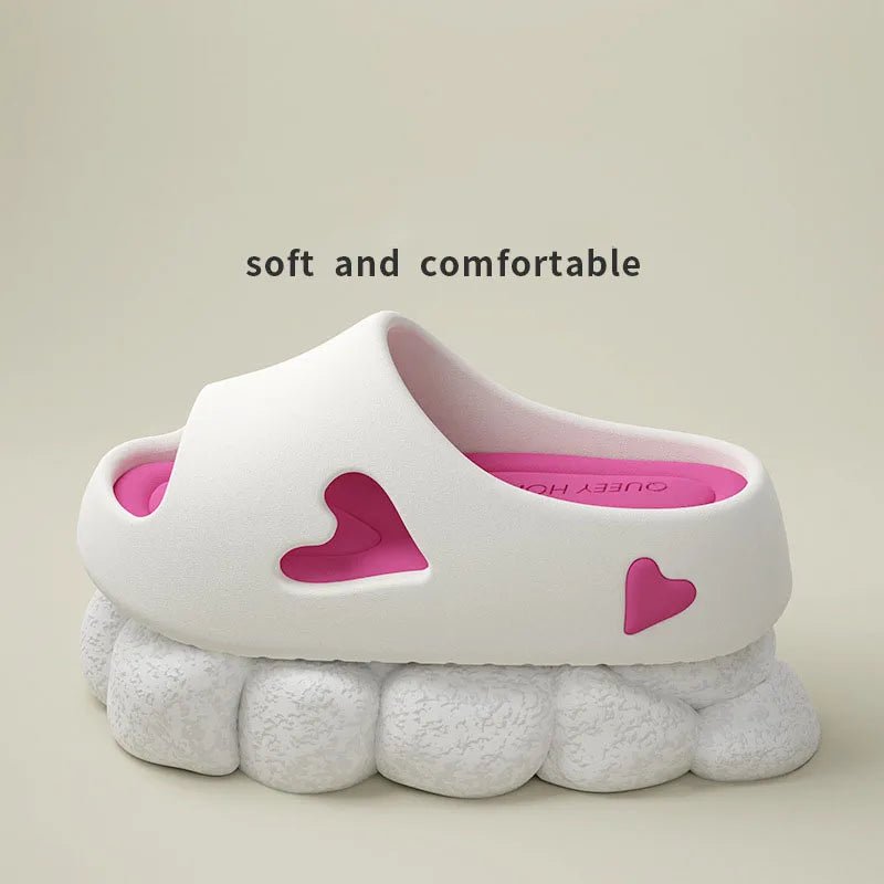 SaneShoppe - New arrival 6 cm platform EVA slipper women's light summer slides woman chunky home bath shoes girls garden clogs mute slippers