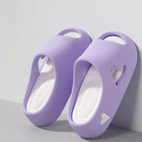 SaneShoppe - New arrival 6 cm platform EVA slipper women's light summer slides woman chunky home bath shoes girls garden clogs mute slippers