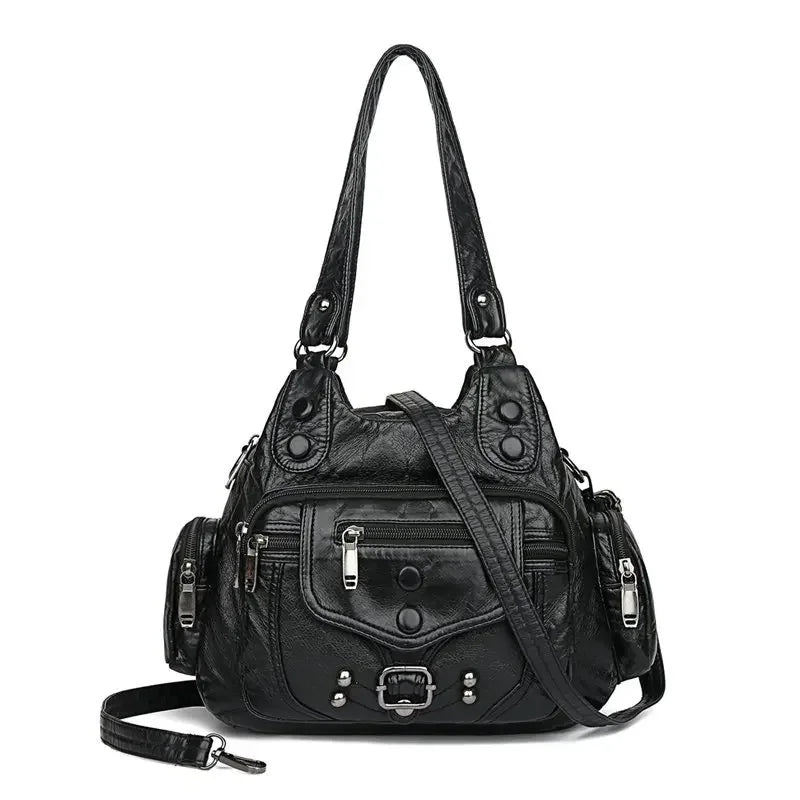 SaneShoppe - New Fashion High Quality Woman Messenger Bag Luxury Soft Leather Handbags Women's Bags Designer Famous Brand Women Shoulder Tote