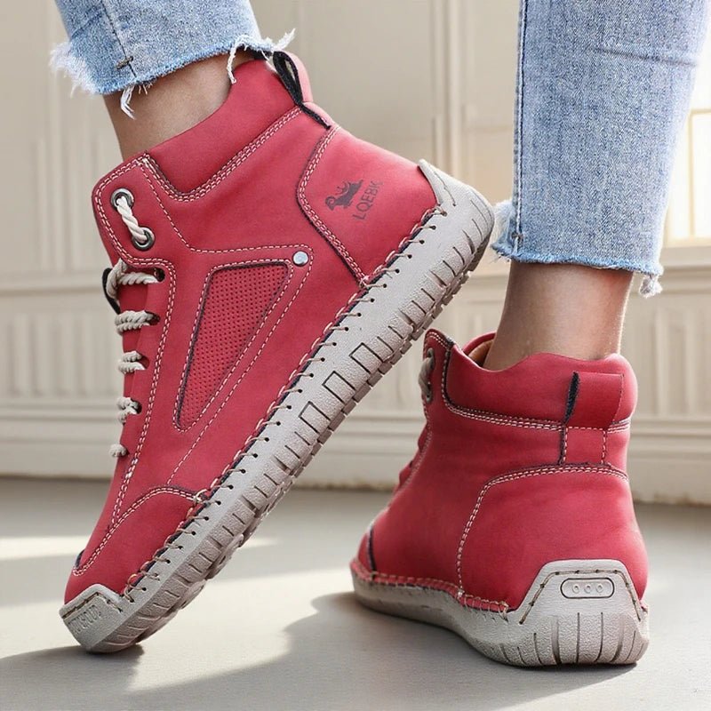 SaneShoppe - New Handmade Leather Women Shoes Casual Slip on Loafers Breathable Leather Shoes Flats Fashion Moccasins Tooling Shoes Plus Size