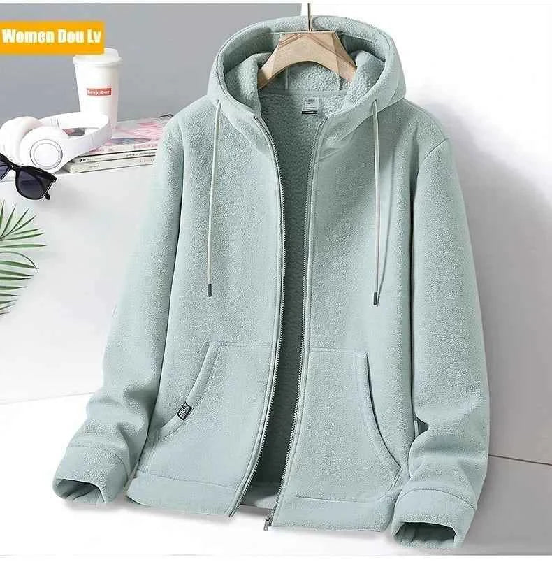 Outdoor Polar Fleece Hoodie Jacket for Men and Women