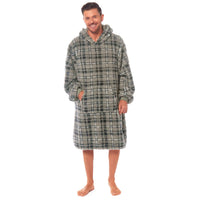 SaneShoppe - Oversized Men's Hooded Blanket Sweatshirt with Sherpa Lining Plush Wearable Hoodie for Lounging Camping One Size Fits All by Daisy Dreamer