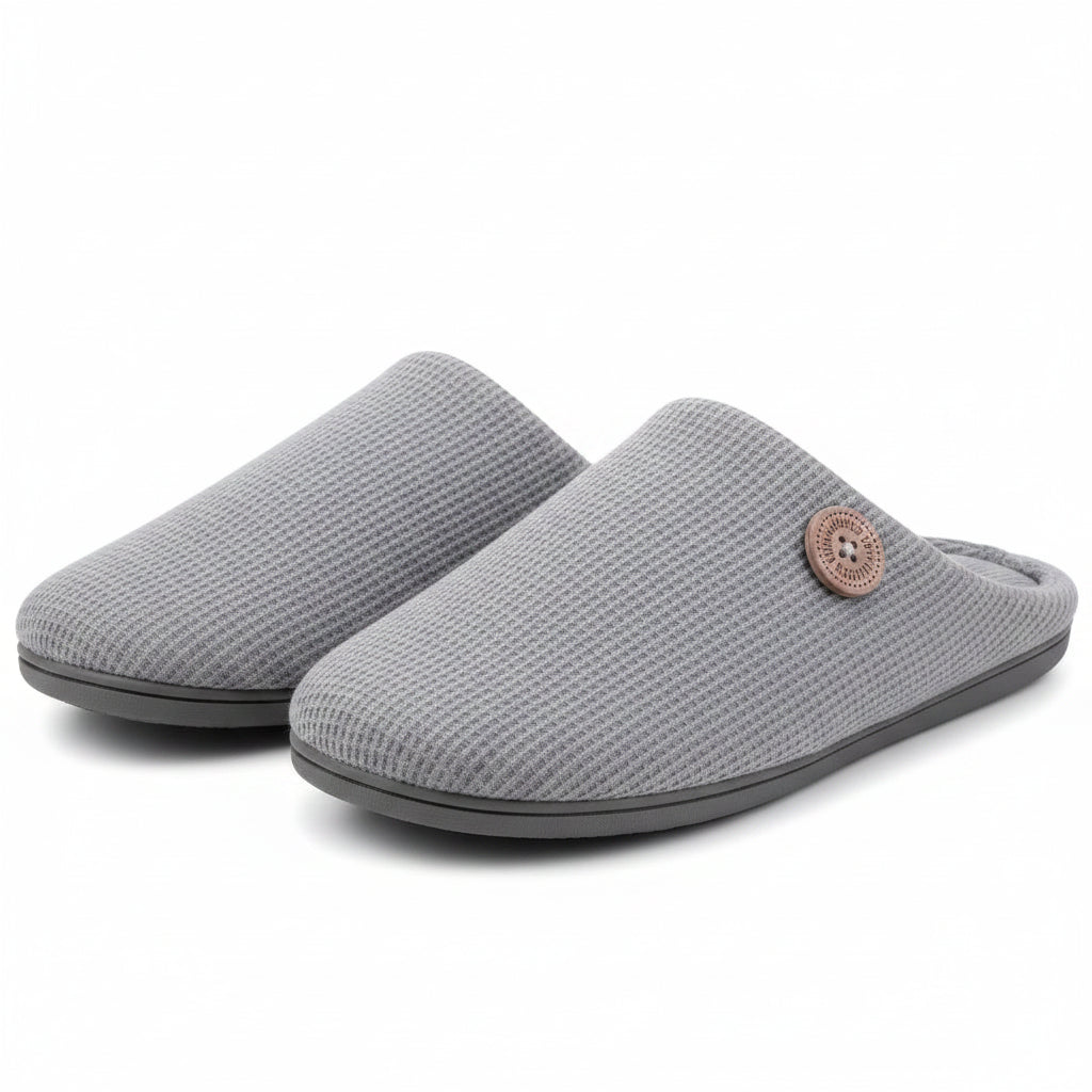 SaneShoppe-Warm Winter Women's Flat Slippers with Memory Foam and Anti-Slip Sole