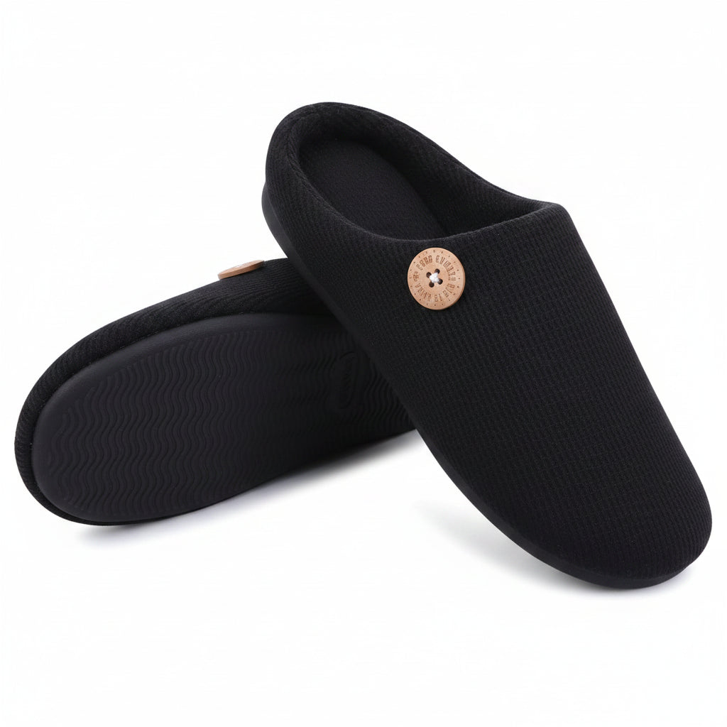SaneShoppe-Warm Winter Women's Flat Slippers with Memory Foam and Anti-Slip Sole