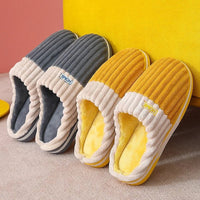 SaneShoppe-Warm Fuzzy Slippers for Men and Women - Non-slip Plush Indoor Shoes