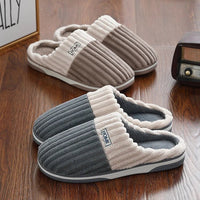 SaneShoppe-Warm Fuzzy Slippers for Men and Women - Non-slip Plush Indoor Shoes