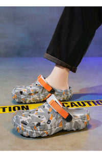 SaneShoppe - Shoes Men's Clogs Slippers Sandals 46 47 Male Garden Shoes Flat Camouflage Sandals Male Big Size Outdoor Flip Flops Home Clogs