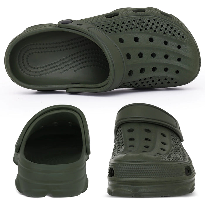 SaneShoppe - Smile Pop Casual Men Clogs Slippers Band Summer Slippers Outdoor Non - slip Beach Cozy Men Shoes Soft EVA Home Breathable Slippers