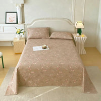 SaneShoppe-New Spring and Summer Simple Printing Bed Sheet Set