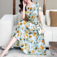 SaneShoppe - Summer Clothes Women Short sleeve plus size Dress For Women print Dress women dresses vestidos de mujer casual verano