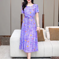 SaneShoppe - Summer Clothes Women Short sleeve plus size Dress For Women print Dress women dresses vestidos de mujer casual verano