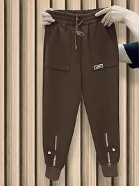 SaneShoppe-Y2k Women's Thickened Fleece-Lined Harlan Sweatpants - Warm Winter Style