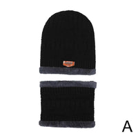 SaneShoppe - Winter Beanie Hat With Scrafs For Men Knitted Hat Winter Cap Beanie Women Thick Wool Neck Scarf Cap Balaclava Mask Bonnet Hats