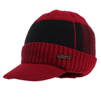 SaneShoppe - Winter Hats For Men Skullies Beanie Hat Winter Cap Men Women Wool Scarf Caps Set Balaclava Mask Gorras Bonnet Knitted Hat