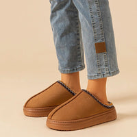 SaneShoppe-Fuzzy Fur Winter Slippers for Women and Men - Indoor Outdoor Comfort