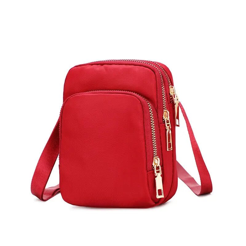 SaneShoppe - Women Bag Waterproof Shoulder Bag Crossbody Zipper Mobile Phone Lady Female Multifunction Handbag Wrist Purse Womens Pouch