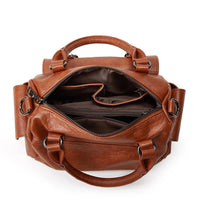 SaneShoppe-Stylish Faux Leather Crossbody Bag - Chic Gift for Her - Trendy Shoulder Tote for Women